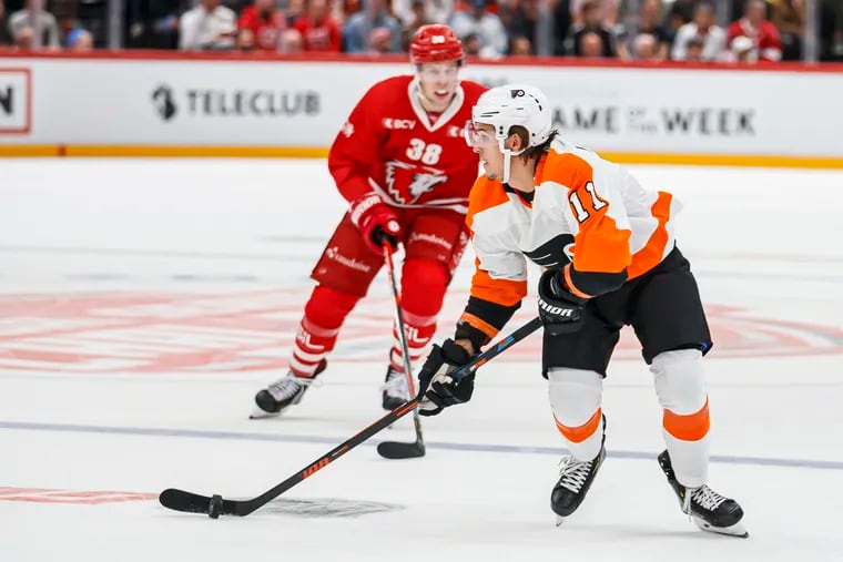 Travis Konecny and the Flyers have traveled almost 14,000 miles over the past couple of weeks.