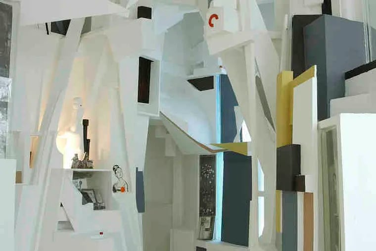 A &quot;Merzbau&quot; re-creation is the centerpiece of the Kurt Schwitters exhibition at the Princeton University Art Museum. Some historians deem the original, which bombing destroyed during World War II, the genesis of installation art.