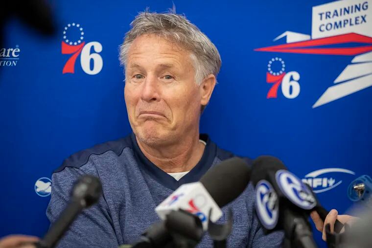 Head coach Brett Brown and Sixers are eager to get the season started.