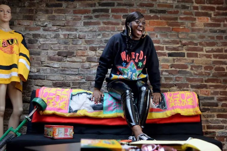 Tierra Whack, in her Germantown studio, is a rapper musician with a quirky style for her music videos that blends color and surrealism that is catching viewers' attention.