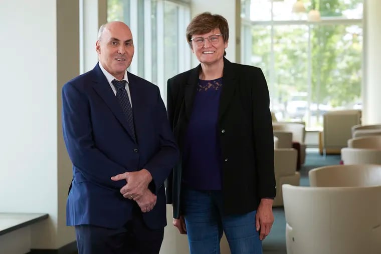 Drew Weissman, left, and Katalin Karikó won a Lasker Award for their RNA research at the University of Pennsylvania, paving the way for COVID-19 vaccines made by Moderna and Pfizer-BioNTech.