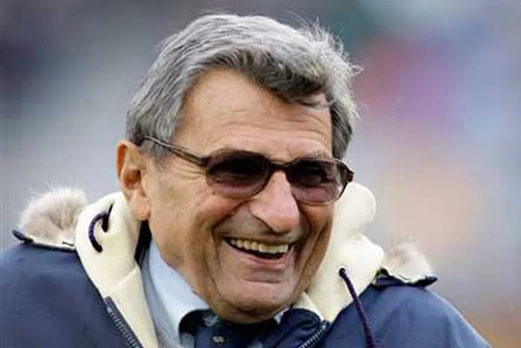 Paterno denied knowing anything about a campus police investigation of Sandusky for another allegation in 1998.(AP Photo/Carolyn Kaster, File)