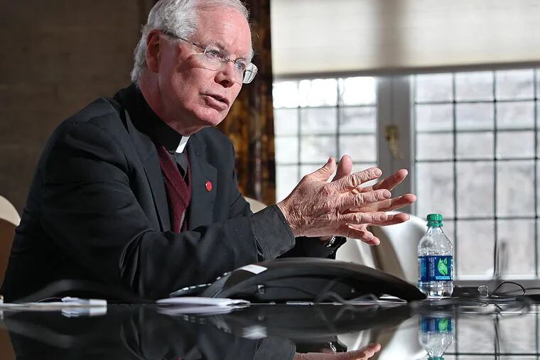 The Rev. C. Kevin Gillespie, president of St. Joseph's University is stepping down. MICHAEL BRYANT / Staff Photographer