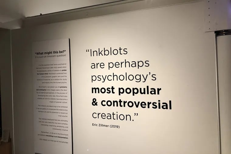 Eric Zillmer put together a showing on the art and science of Roschach inkblots at Drexel in 2019.