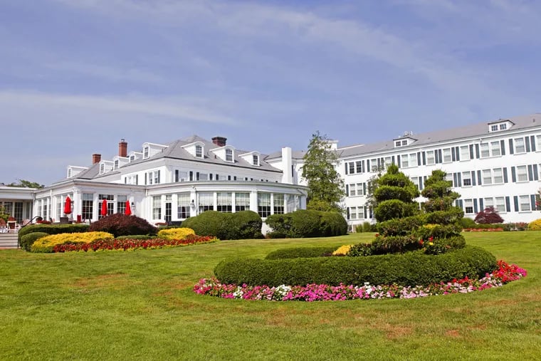 Outside view of the Seaview Hotel and Golf Club in Atlantic City.