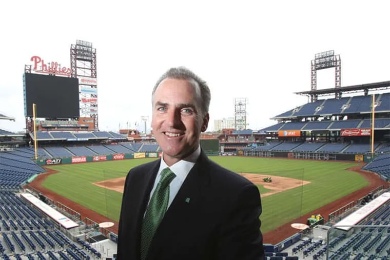 Daniel Z. Fitzpatrick, Citizens Bank president for the tri-state area, at Citizens Bank Park. (Charles Fox / Staff Photographer)