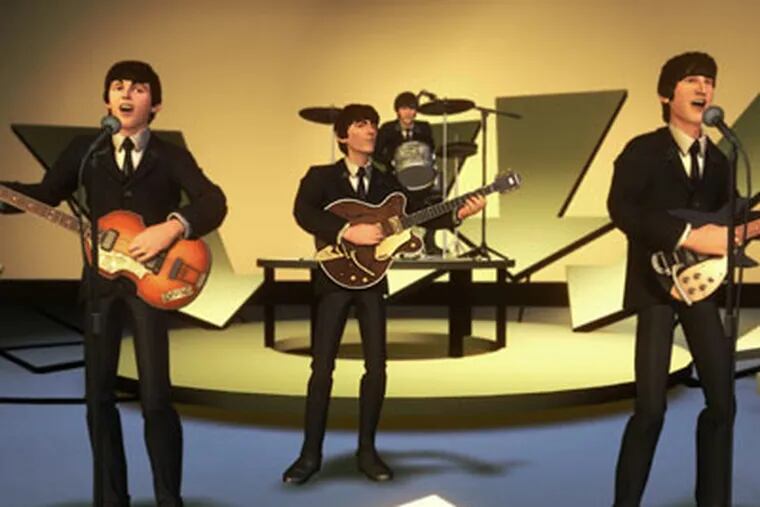 Beatles fanatics, listen up: Today marks the arrival of "The Beatles: Rock Band" video game.  (AP Photo / MTV Games)