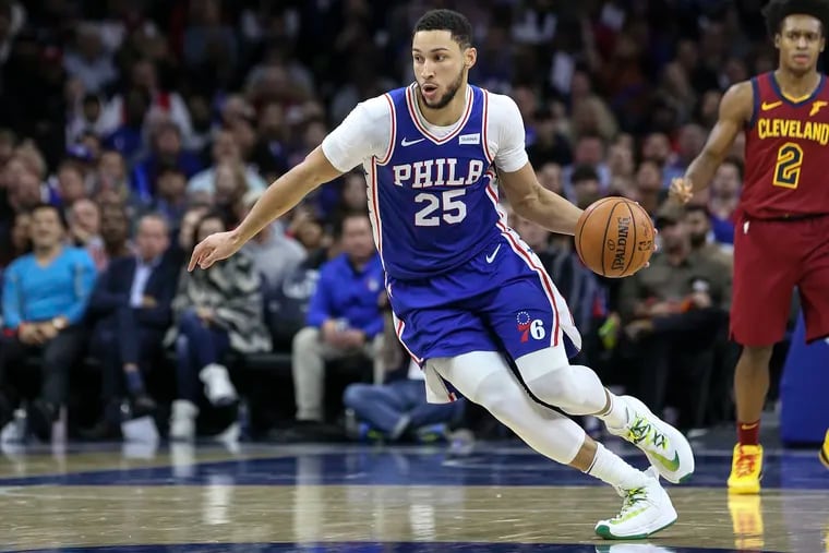Ben Simmons (25) and the Sixers will look to get a much-needed victory Friday night against the Oklahoma City Thunder.