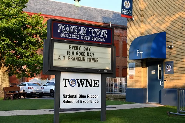 A fight outside Franklin Towne Charter High School on Friday afternoon left one teenager injured.
