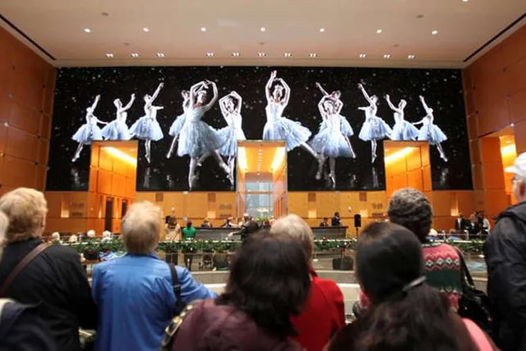 Comcast's Holiday Spectacular, seen on a  massive high-resolution LED display in the Comcast Center lobby, has been a holiday tradition in Philadelphia since 2008.
