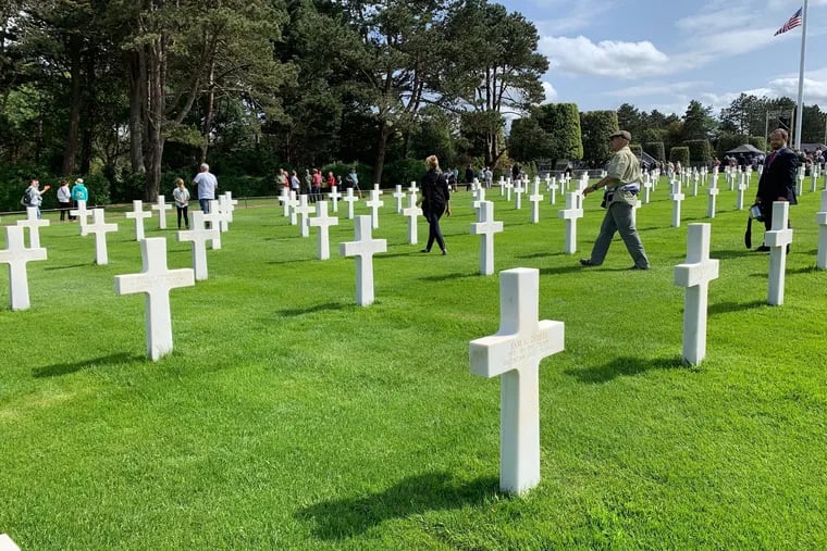 The American Cemetery Normandy, containing the remains of more than 9,000 military dead, where President Trump will speak on June 6, the 75th anniversary of D-Day.