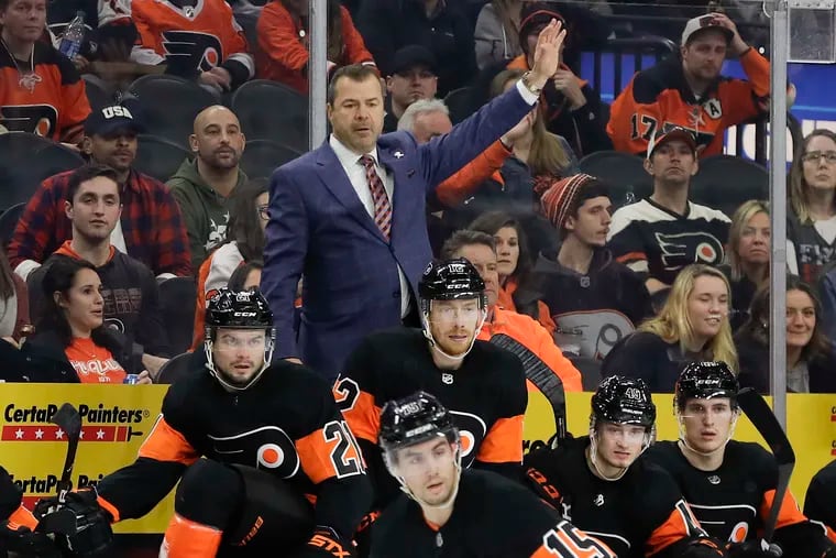 Flyers head coach Alain Vigneault arrived at his noon virtual press conference on Saturday with five pages of a prepared statement.