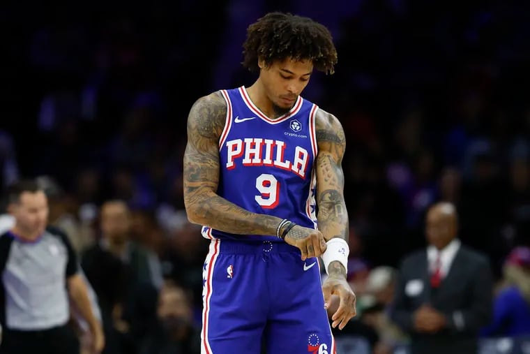 Sixers guard Kelly Oubre Jr. during a game against the Washington Wizards on Nov. 6.