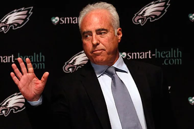 Eagles chairman Jeffrey Lurie has said that the team has "had a pretty good defense" in recent years. (Laurence Kesterson/Staff file photo)