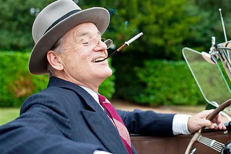 This film image released by Focus Features shows Bill Murray as Franklin D. Roosevelt in a scene from "Hyde Park on Hudson."  Murray was nominated Thursday, Dec. 13, 2012 for a Golden Globe for best actor in a comedy or musical for his role in the film.  The 70th annual Golden Globe Awards will be held on Jan. 13. (AP Photo/Focus Features, Nicola Dove)