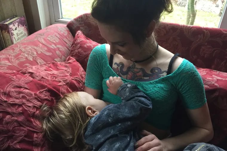 When Jenna Sauter’s youngest son, Axel, tested positive for THC — marijuana’s active ingredient — after he was born, she got a home visit from local social services. Sauter says she and her friends don’t smoke near their children.