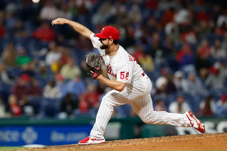 Veteran reliever Cam Bedrosian had a 4.35 ERA in 10⅓ innings for the Phillies in 2021.
