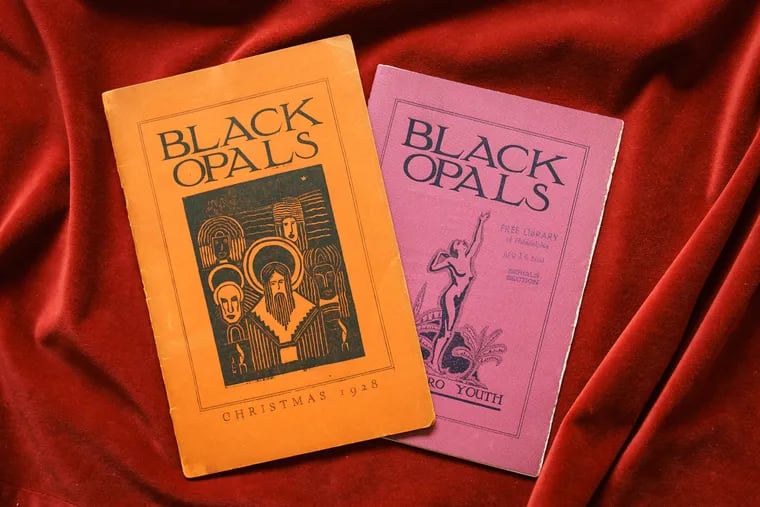 Black Opals, a Black literary journal that published four issues between 1927 and 1928, shown here in the rare books room at the Free Library of Philadelphia, Friday, February 4, 2022.
