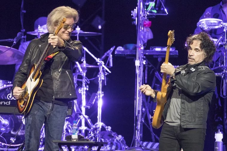 Daryl Hall, left, &amp; John Oates at the inaugural Hoagie Nation Festival at Festival Pier on May 27, 2017.