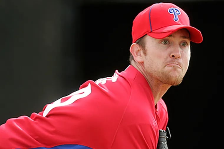 Brad Lidge is just one of the question marks in the Phillies bullpen this season. ( David Swanson / Staff Photographer )