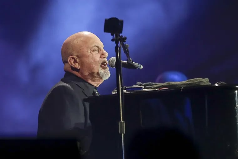 Billy Joel performing at Citizens Bank Park in South Philadelphia on Saturday.