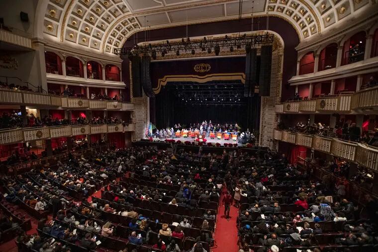 The January 2020 ceremony to swear in City Council members and Mayor Jim Kenney, who had just won reelection, was held at the Met Philadelphia on North Broad Street.