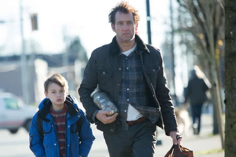 Jaeden Lieberher (left) and Clive Owen star in &quot;The Confirmation,&quot; the directing debut of &quot;Nebraska&quot; screenwriter Bob Nelson.