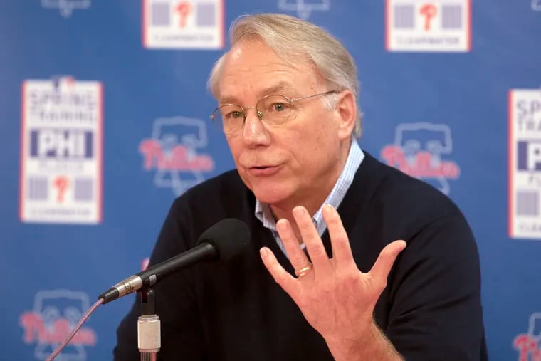 Barring a long winning streak that moves them closer to the division-leading Atlanta Braves, team president Andy MacPhail said the Phillies will be "judicious" about trading top-level talent from their farm system before the July 31 deadline.