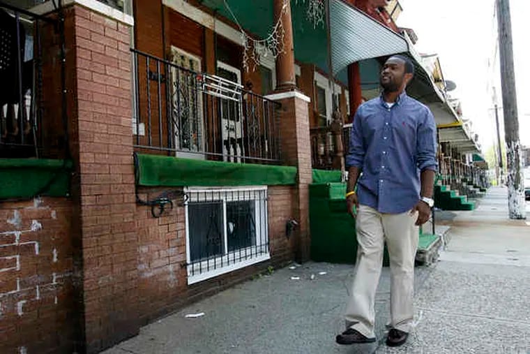 LaMott Ebron walks in his Nicetown neighborhood. He and other people who sought GOP committee posts faced challenges that were later found to be forged or irregular.