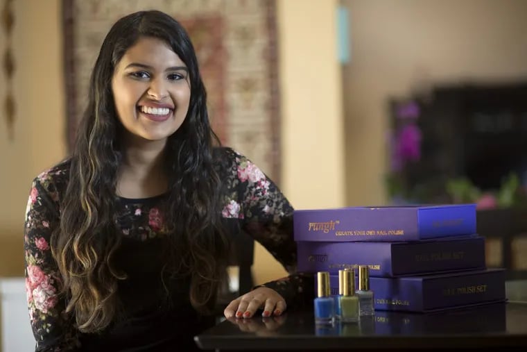 Neha Raman, who has developed a DIY nail-polish brand called Rungh.