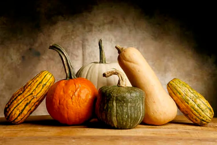 Squash and pumpkins have tough skins - and also come pureed, frozen or canned.