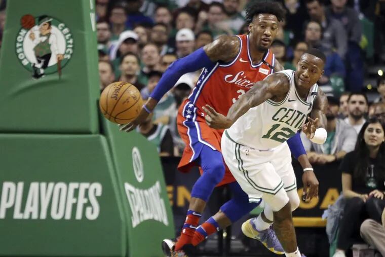 Boston Celtics guard Terry Rozier created a ton of problems for Robert Covington and the Sixers in Game 1 Monday night.