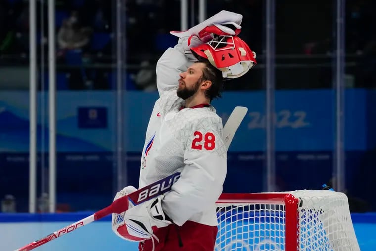 Newly-signed Flyers goalie Ivan Fedotov competed for the Russian Olympic Committee at the 2022 Winter Olympics in Beijing.