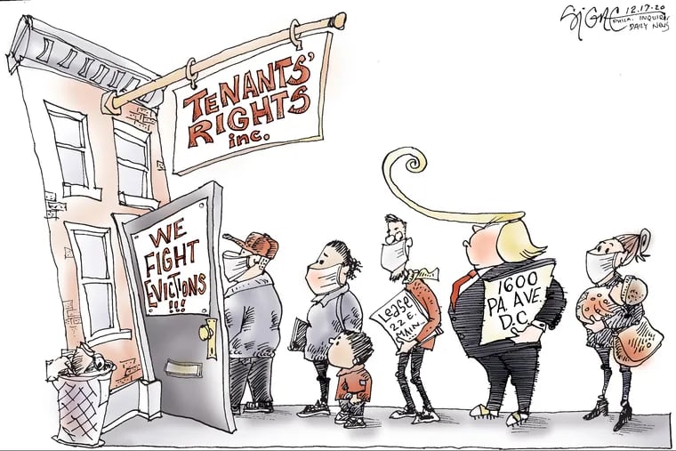 Political Cartoon: Evicting Donald Trump