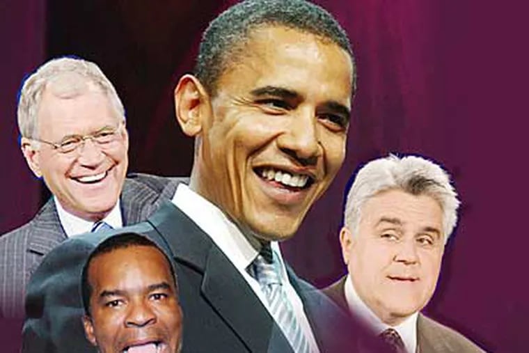 Will good-guy President-elect Barack Obama get a ribbing from the largely liberl, comedy and music community? (Photo illustration by JOHN SHERLOCK / Daily News)