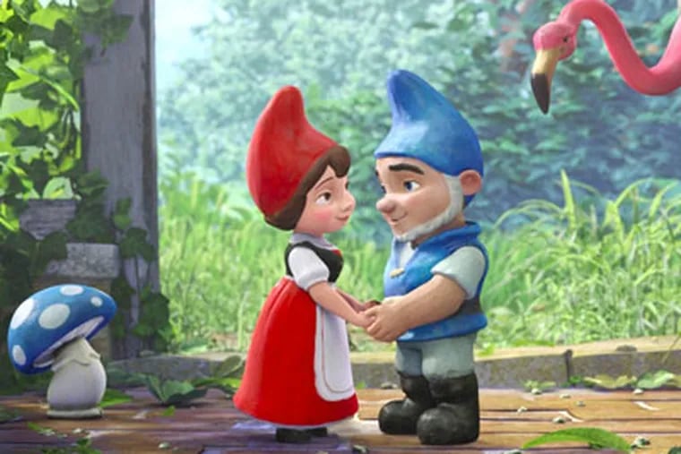 A boy and a girl from warring garden-gnome clans fall in love.