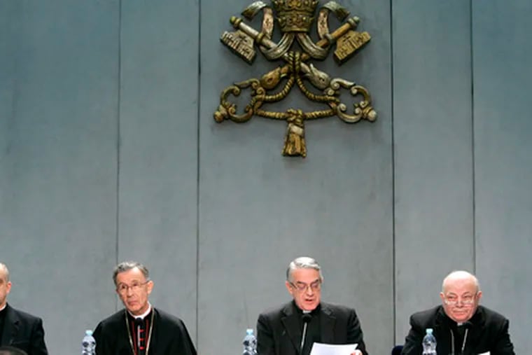At the Vatican, church leaders hold a news conference on bioethics. The Vatican&#0039;s Congregation for the Doctrine of the Faith issued &quot;The Dignity of a Person&quot; to help answer bioethical questions that have emerged in the last two decades.
