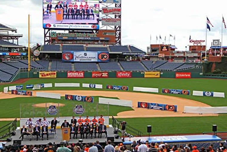 The Flyers will host the 2012 Winter Classic at Citizens Bank Park against the Rangers. (Michael Bryant/Staff Photographer)