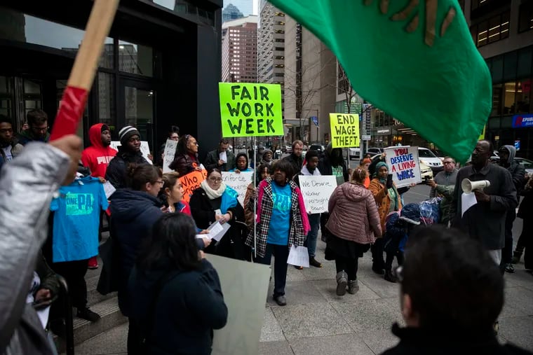 The Coalition to Respect Every Worker (CREW) rallied in February to fight for stronger labor law enforcement in Philadelphia. The worker coalition is spearheading a campaign to fight for a relief fund for low-wage workers during the coronavirus pandemic.