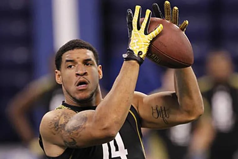The Bears selected tight end Evan Rodriguez with the 111th overall pick in the NFL Draft. (Dave Martin/AP)
