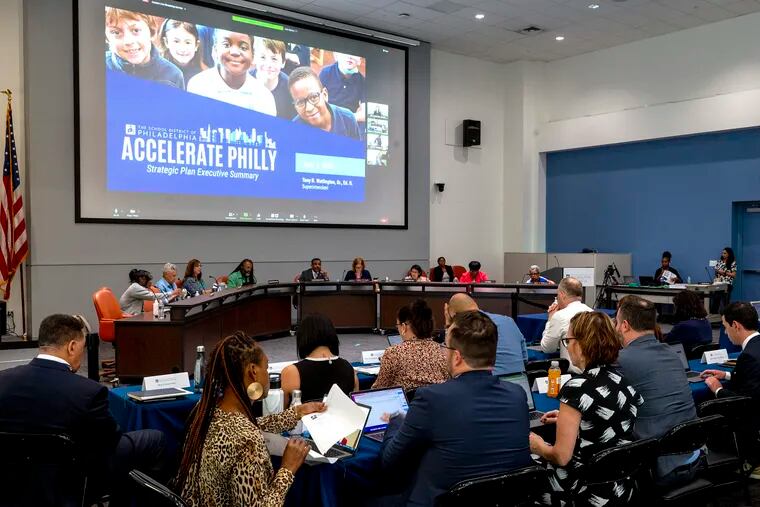 The Philadelphia’ school board meets to vote on Superintendent Tony B. Watlington Sr.’s five-year plan Thursday.