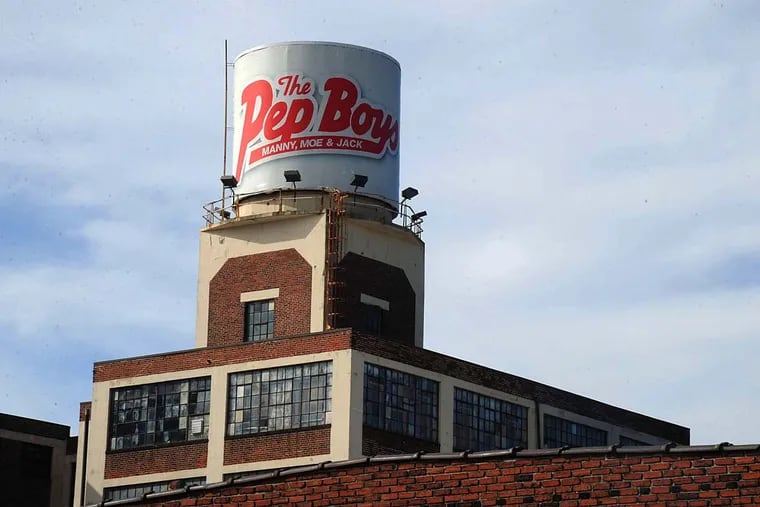 The future of Pep Boys’ headquarters on Allegheny Avenue is unclear.