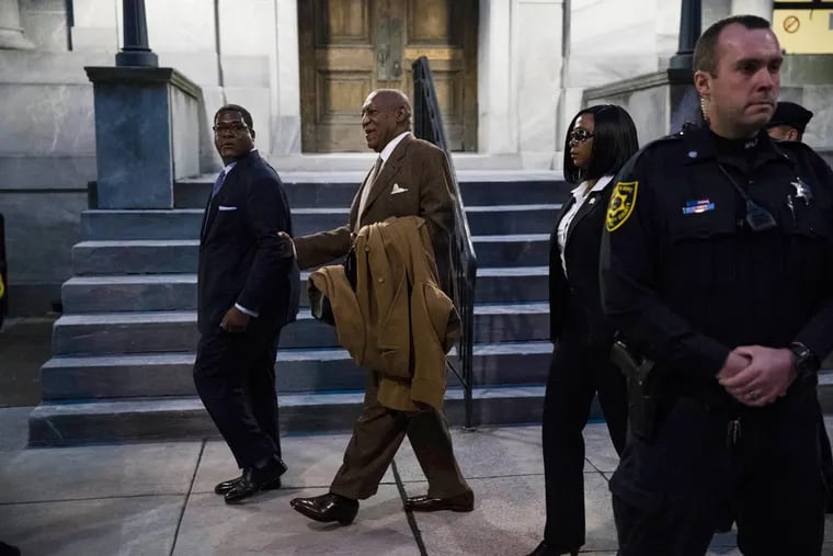 Bill Cosby departs after a pretrial hearing in his sexual assault case at the Montgomery County Courthouse in Norristown, Pa., Wednesday, Dec. 14.