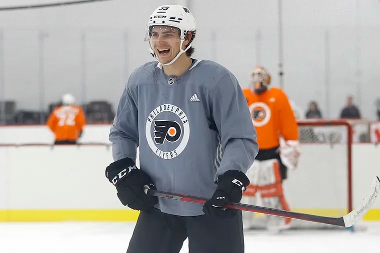 Cutter Gauthier left a strong first impression at the Flyers' development camp last week.