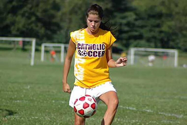 Gloucester Catholic midfielder Chelsea Duffy scored 21 goals and added 15 assists for the 18-1-2 Rams this season. (Marc Narducci / Staff)