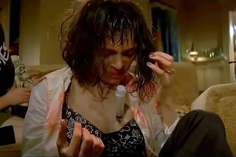 In this scene from "Pulp Fiction," Uma Thurman's character is revived from a heroin overdose with a shot of adrenaline to her heart. In real life, opioid overdoses can be reversed more effectively and less dramatically with a nasal spray, naloxone.