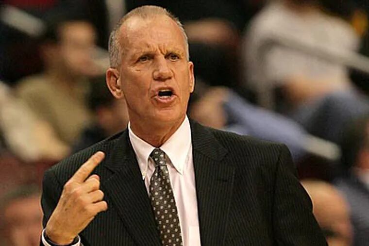 Sixers head coach Doug Collins has the team beginning to play well. (Yong Kim / Staff Photographer)