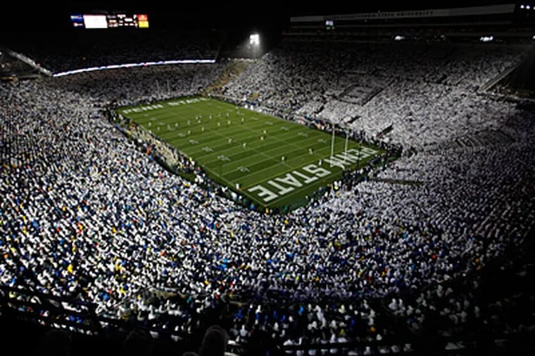 Penn State fans wear all white for "White Out" games, normally reserved for big matchups.
