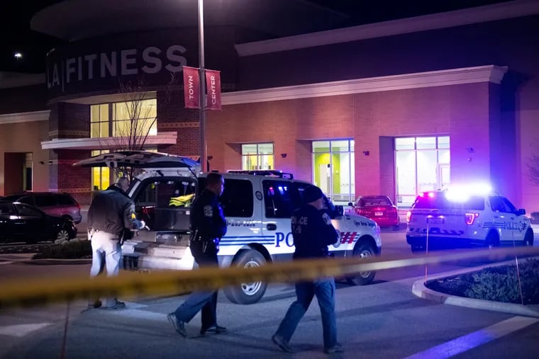Upper Merion Township Police respond Feb. 28 after Alan Womack was shot outside an LA Fitness in King of Prussia. On Friday, March 20, 2020, District Attorney Kevin Steele ruled that the man who shot Womack was justified in doing so.