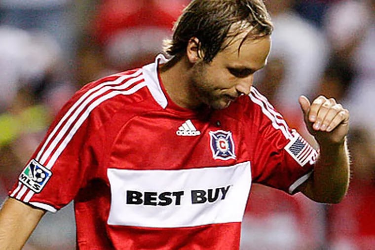 Justin Mapp has played nine seasons in Major League Soccer, mostly with the Chicago Fire. (Nam Y. Huh/AP file photo)
